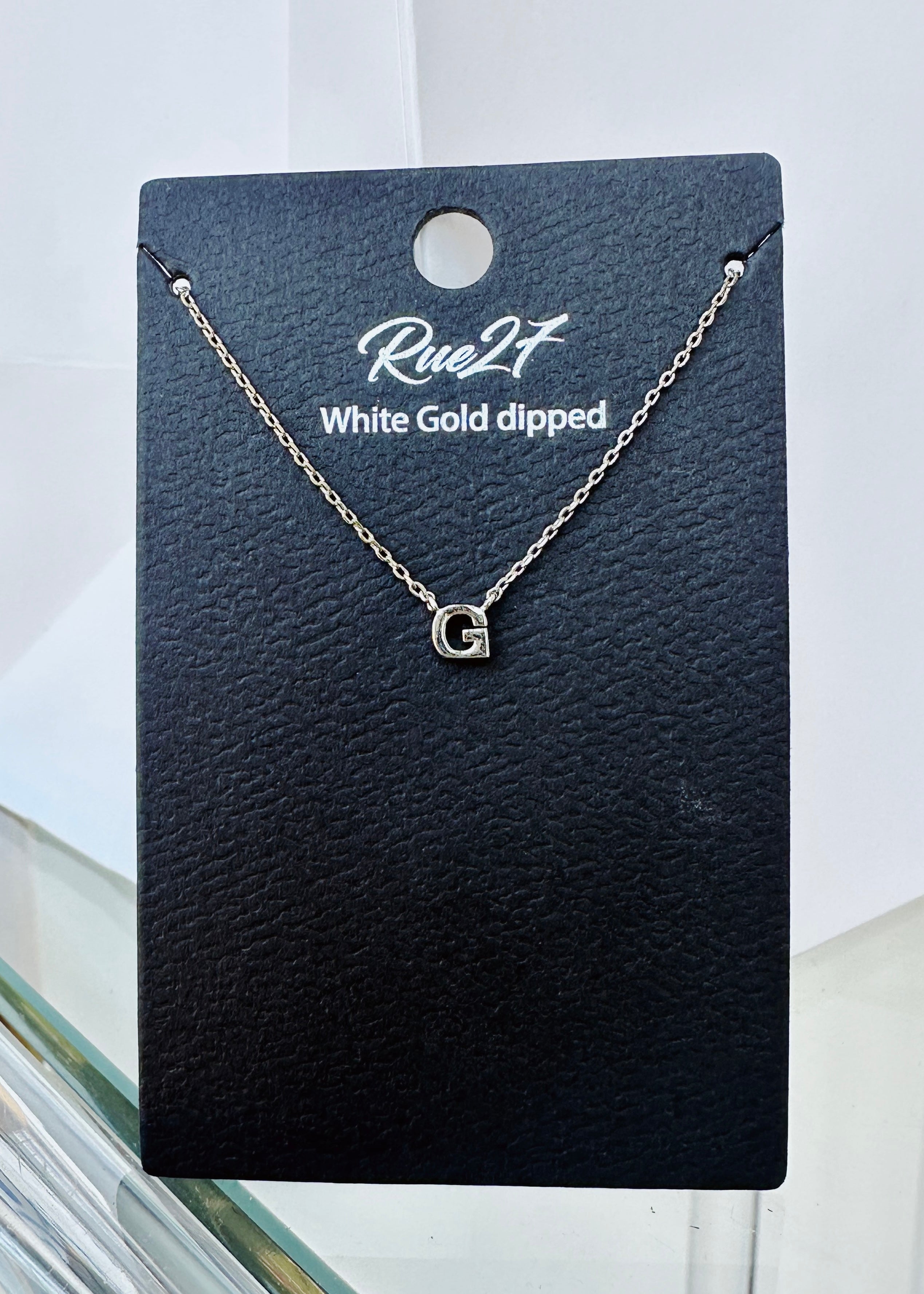 Initial Gold Dipped Necklace