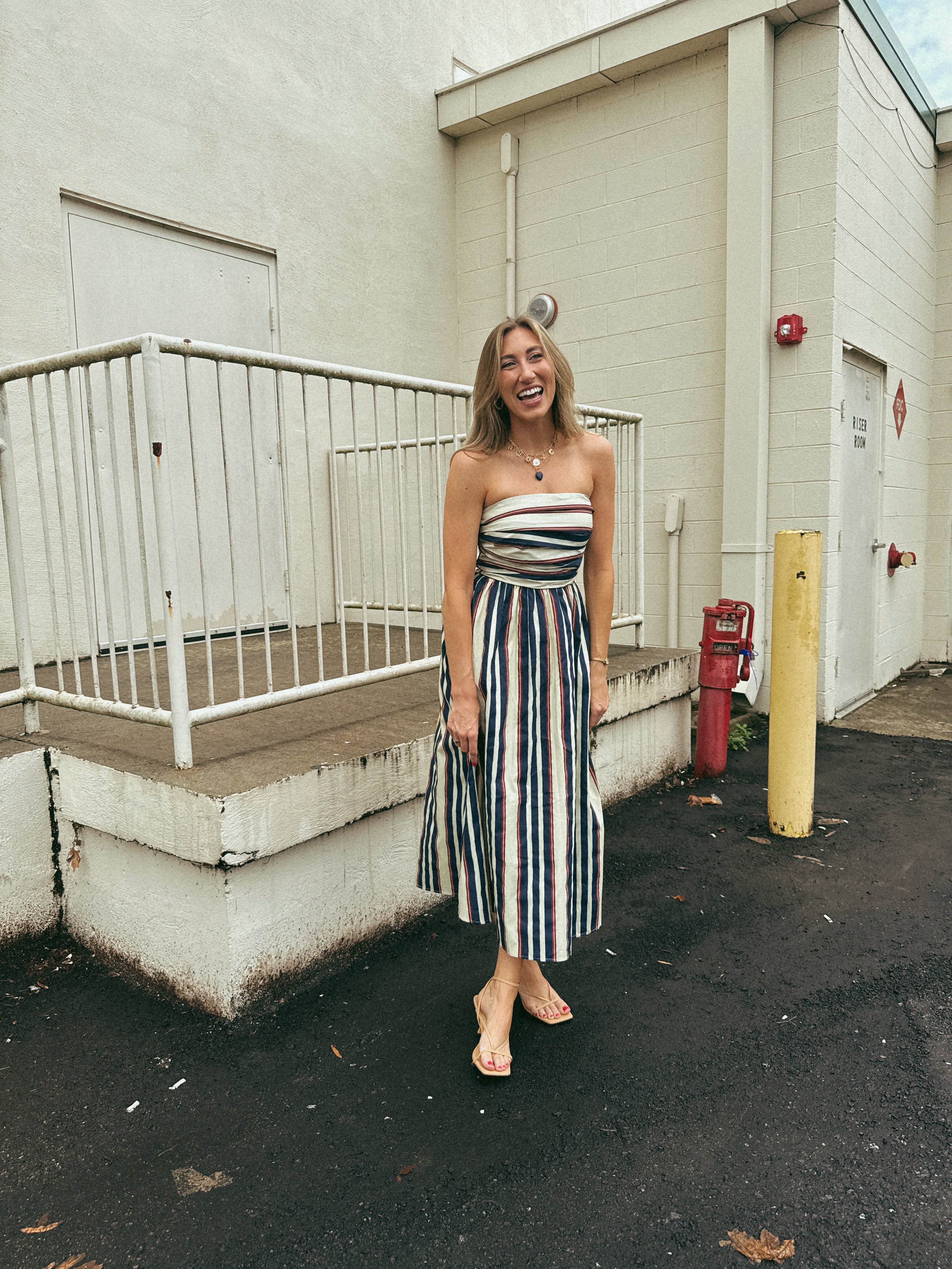 Channing Striped Maxi Dress
