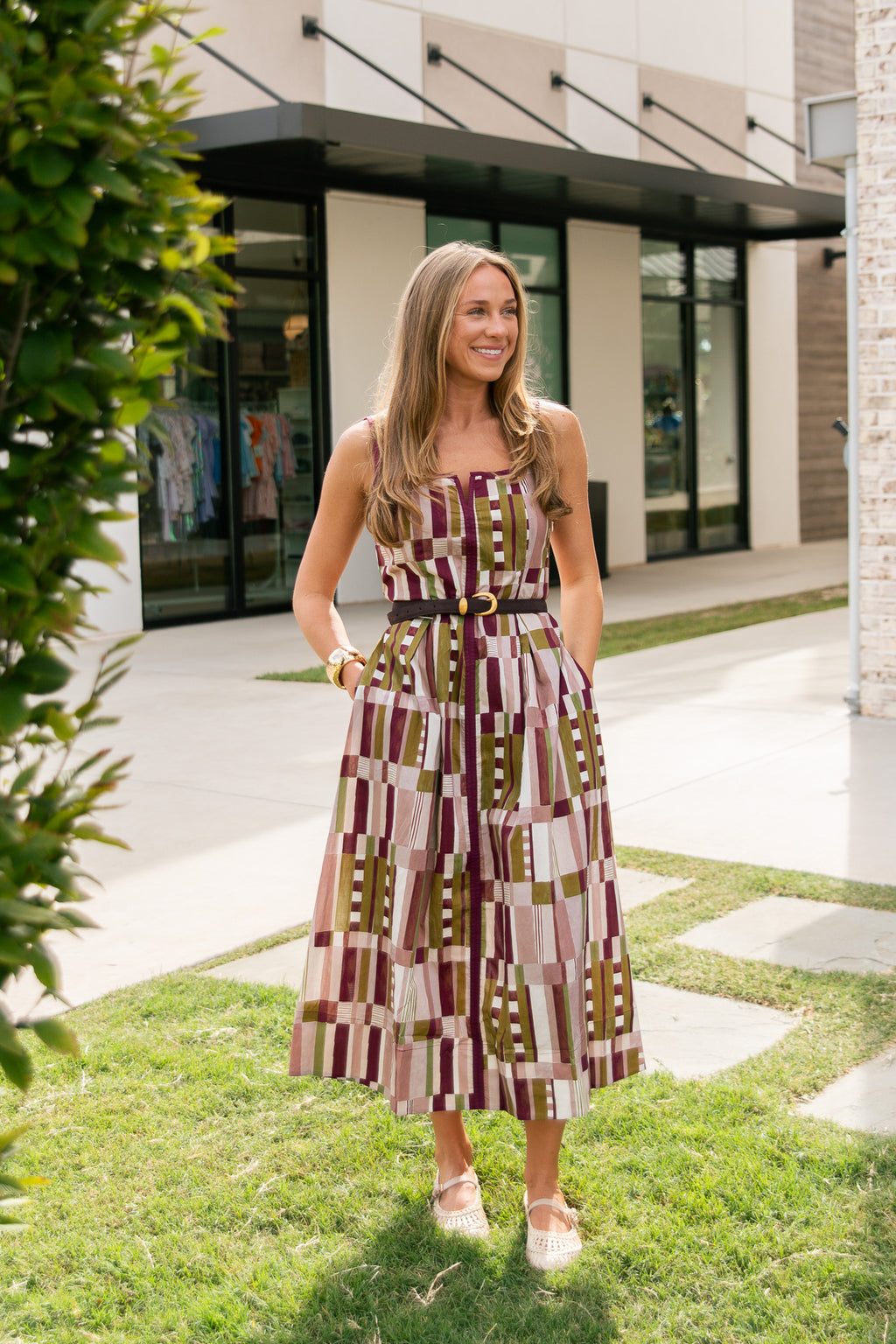 Ruth Printed Midi Dress