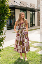 Ruth Printed Midi Dress