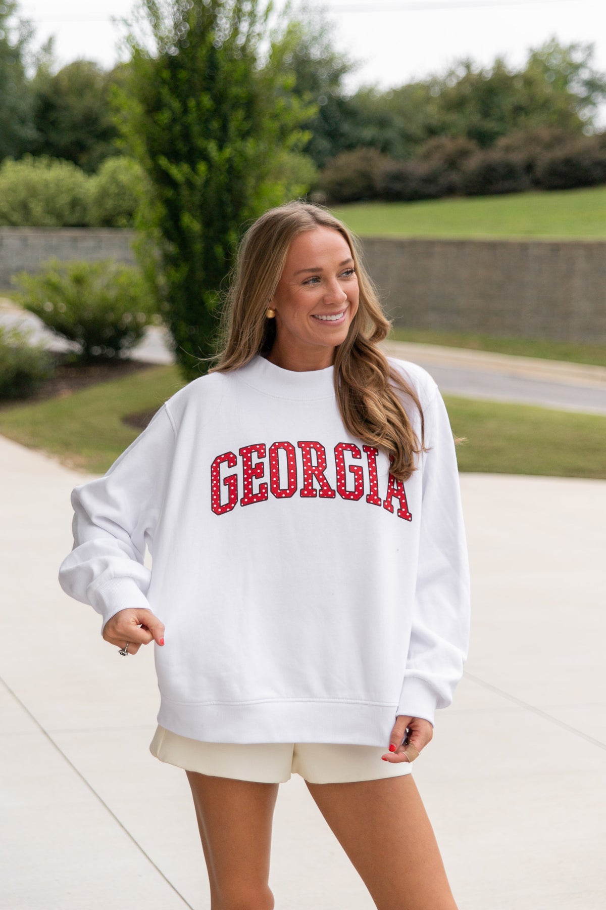 Georgia Polka Dot Mockneck