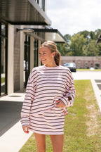 Harper Striped Mini Skort