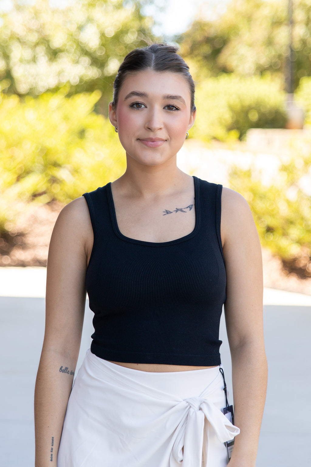 Aisha V-Neck Crop Tank