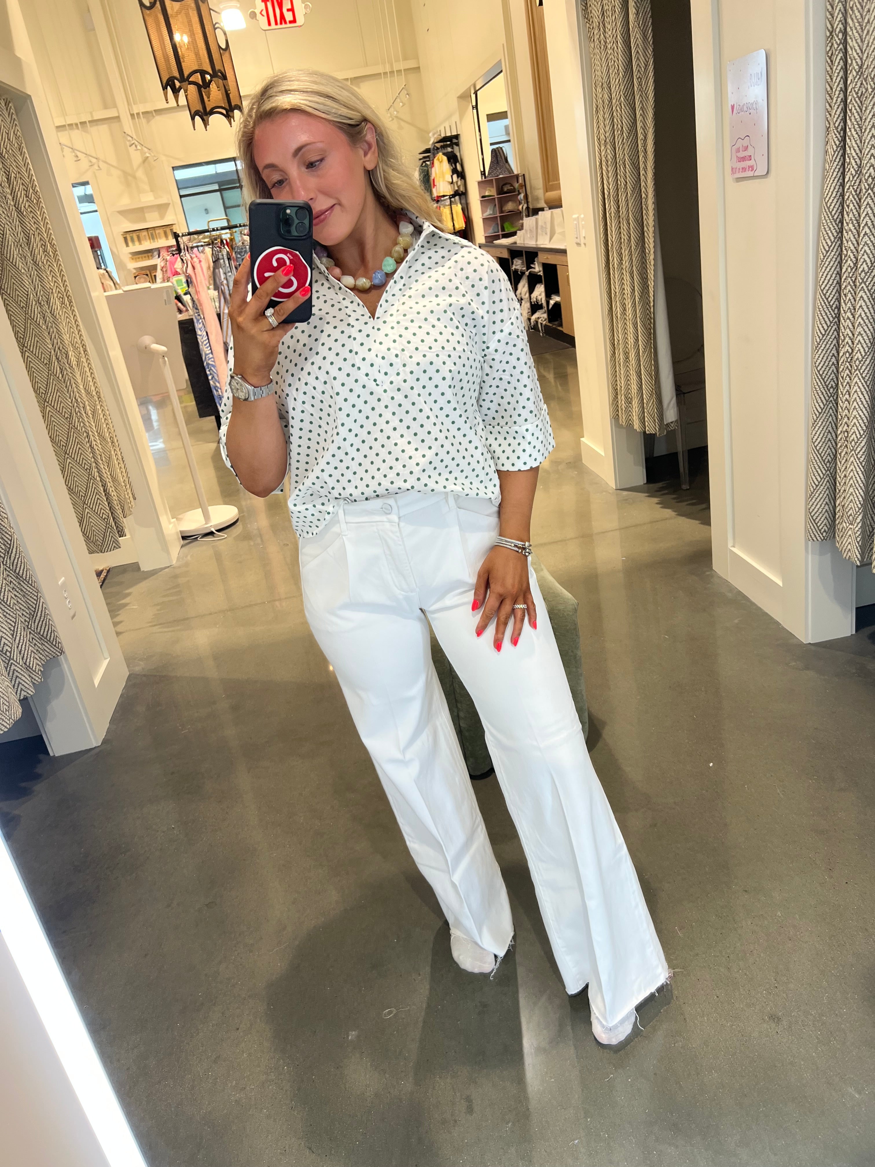 Patricia Wide Leg Pleated Pants – High Rise, Tummy Control