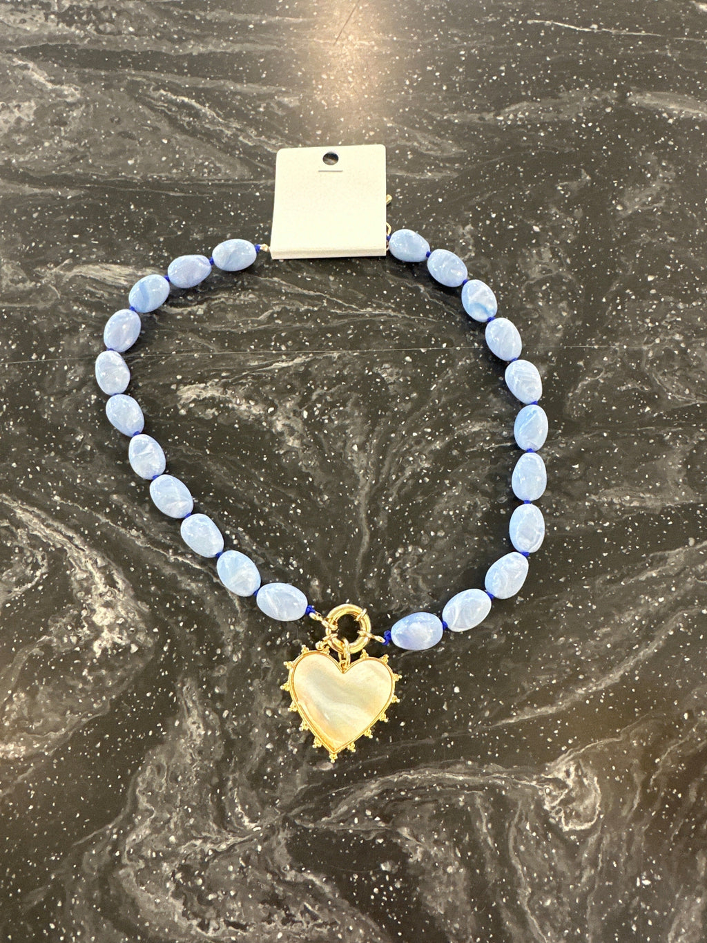 Pearl Accent Chunky Bead Necklace
