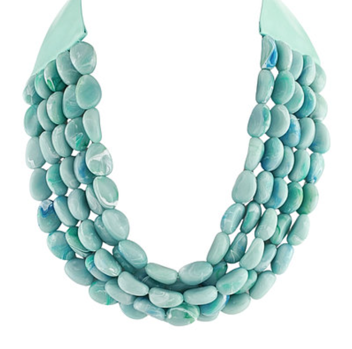 5 Layered Pebble Bead Necklace
