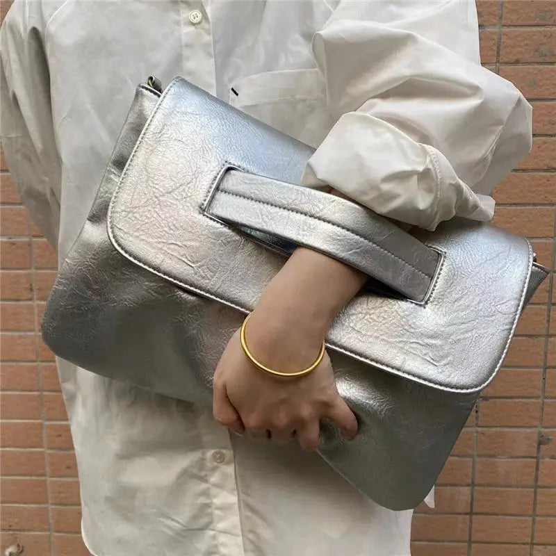 Champagne Gold Statement Clutch