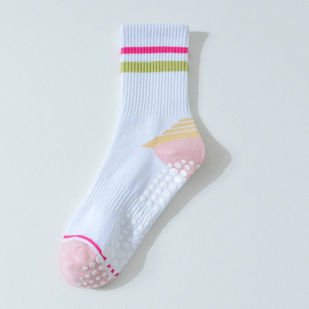 Pilates Striped Grip Socks
