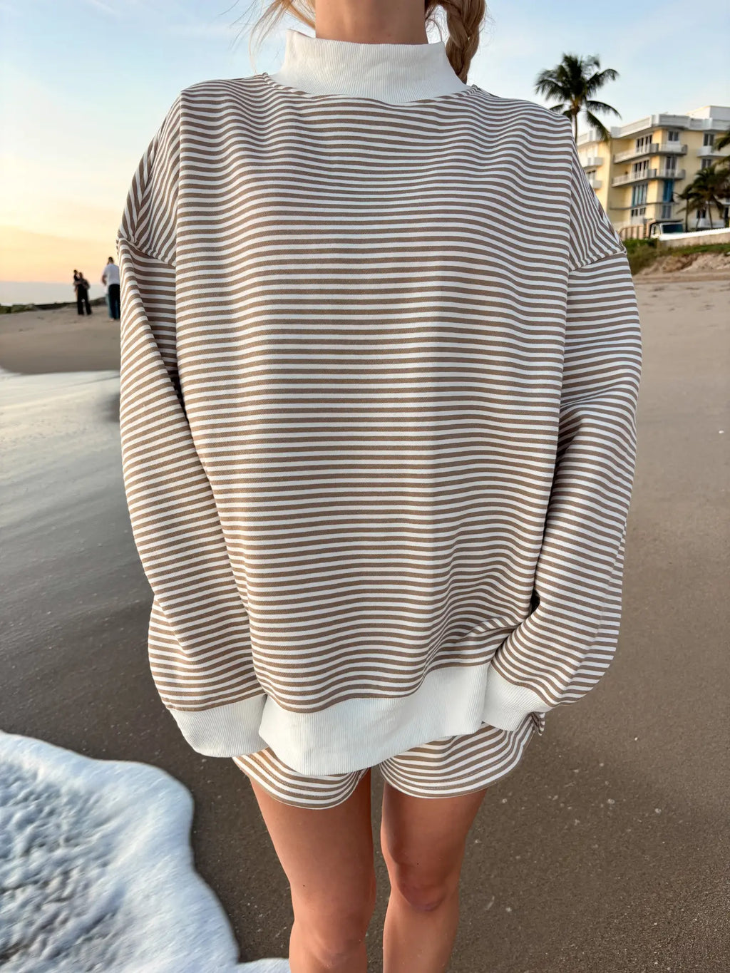 Graham Striped Mock Neck