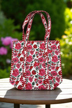 Poppy Lane Pink Floral Tote Bag