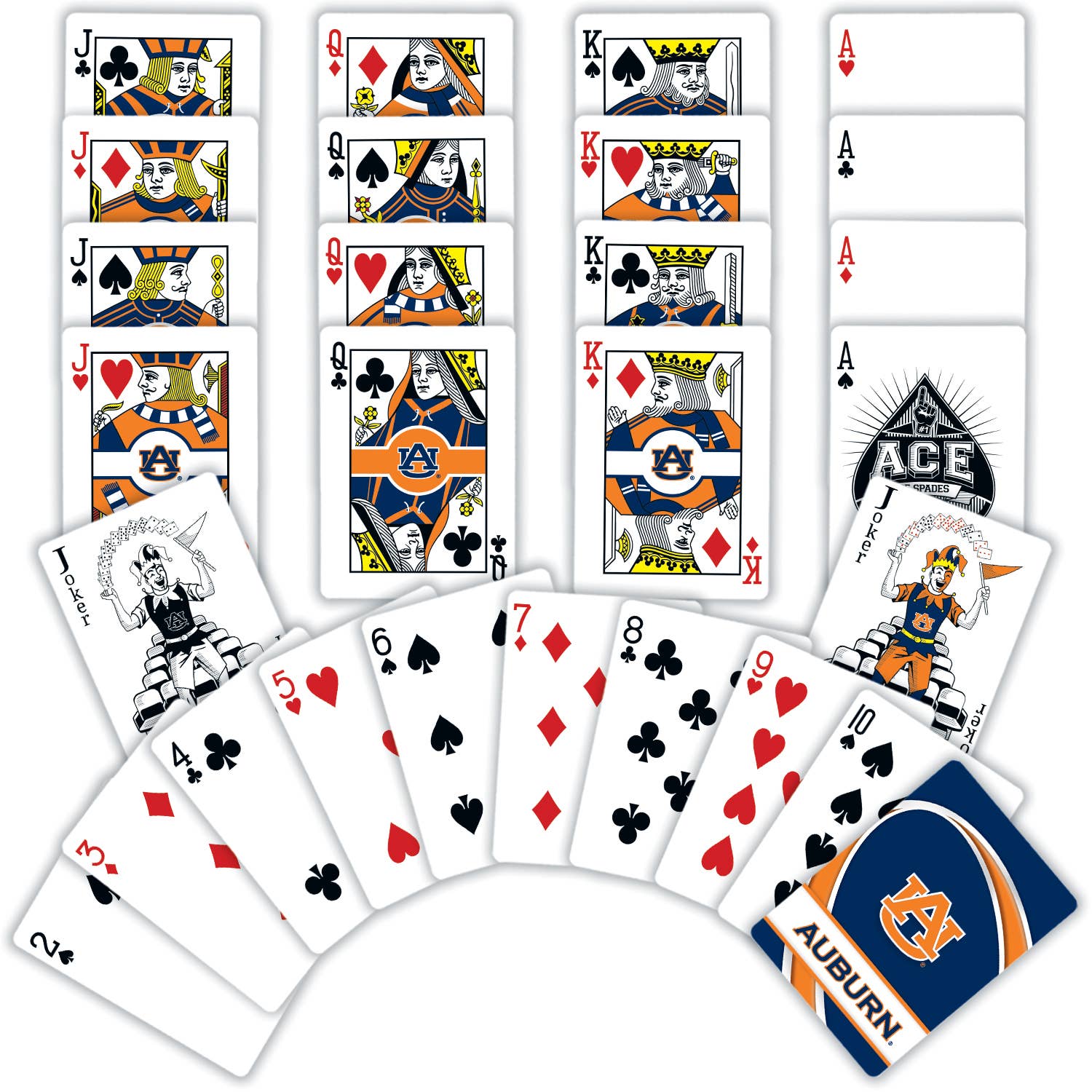 Auburn Tigers Playing Cards