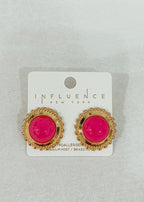 Dome Stone Earrings
