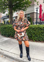 Maya Corduroy Bubble Hem Dress