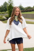 Dani Short Sleeve Peplum Top
