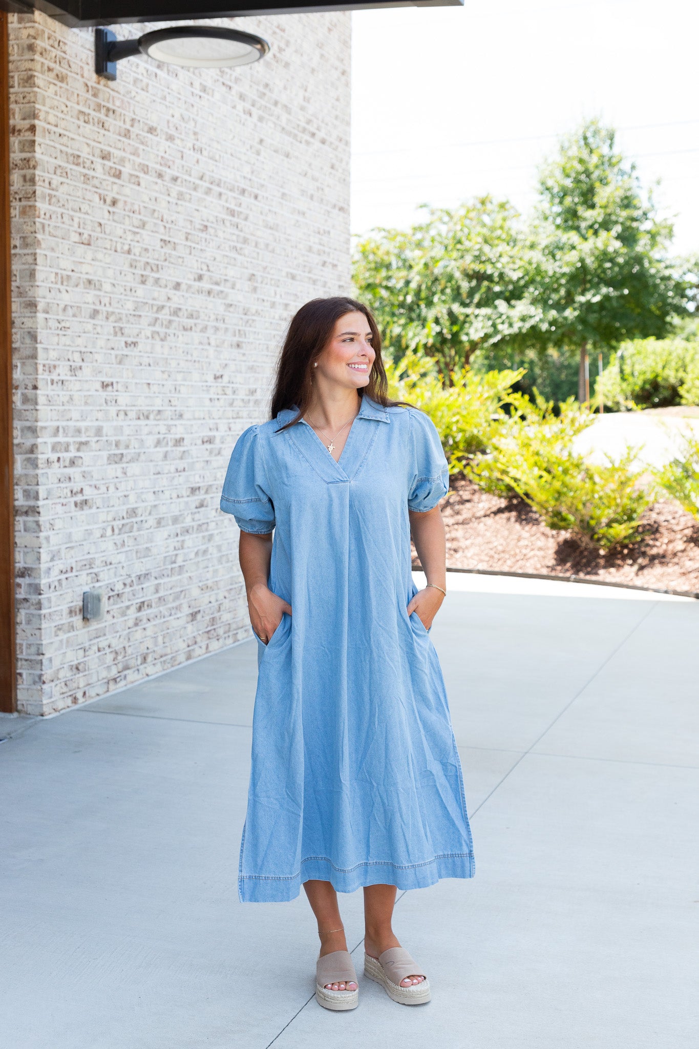 Luna Puff Sleeve Maxi Dress