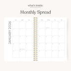 Pink Trellis 2026 Yearly Planner