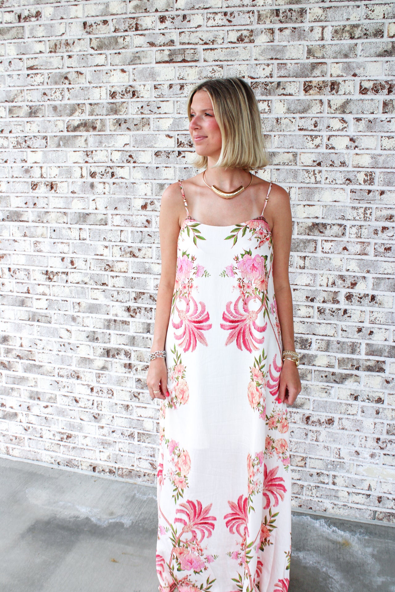Skye Strap Shift Maxi Dress