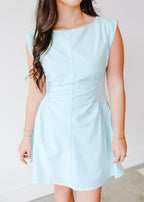 Savannah Ruched Waist Mini Dress