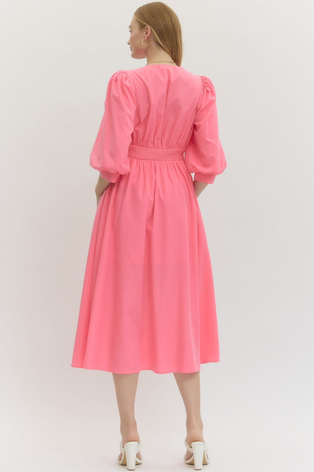 Charlotte Zip-Front Midi Dress