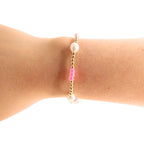 Hot Pink Pearl Poppi Bracelet