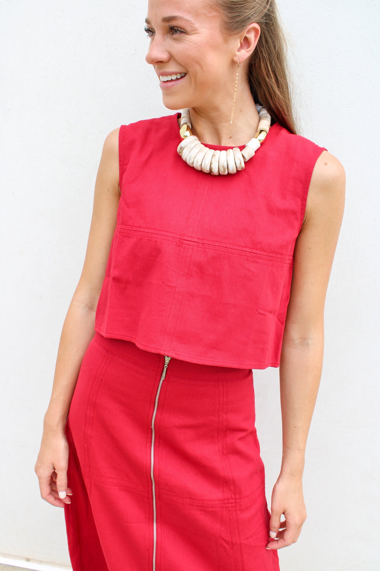 Dylan Denim Crop Top