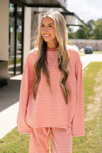 Leslie Striped Lounge Top
