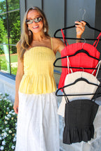 Isla Pleated Peplum Top