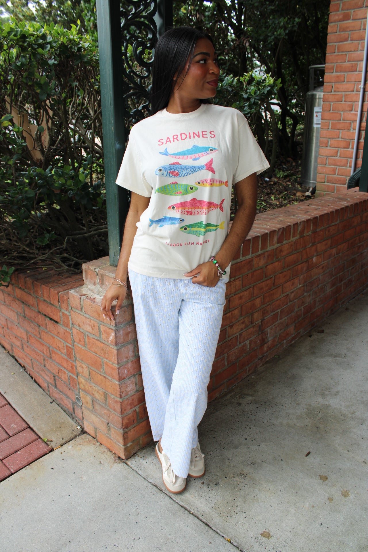 Lisbon Fish Market Oversized Graphic Tee