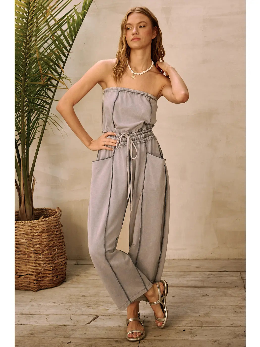 Talia Strapless Jumpsuit