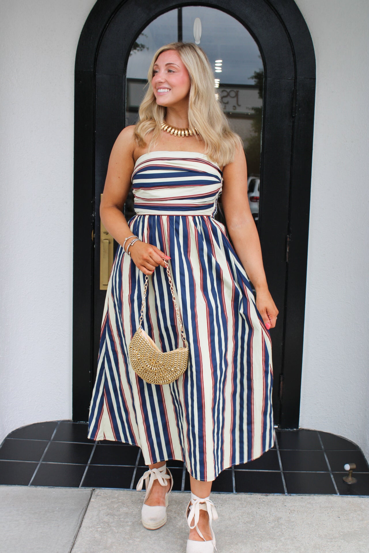 Channing Striped Maxi Dress