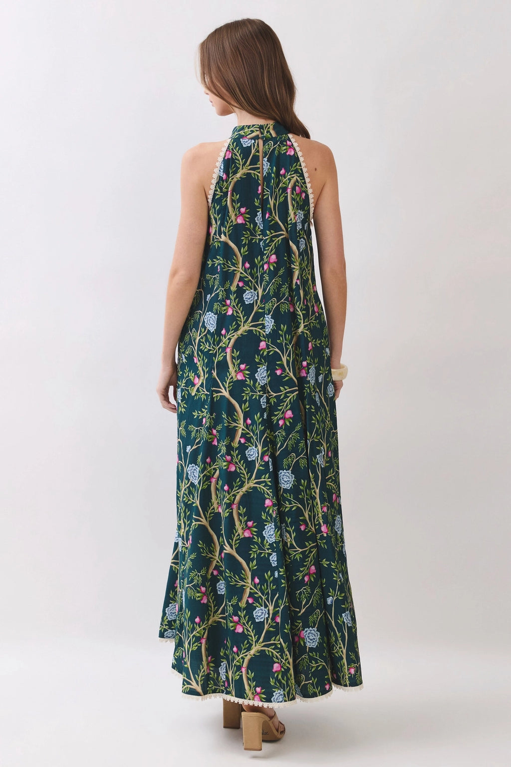 Nixie Floral Halter Maxi Dress