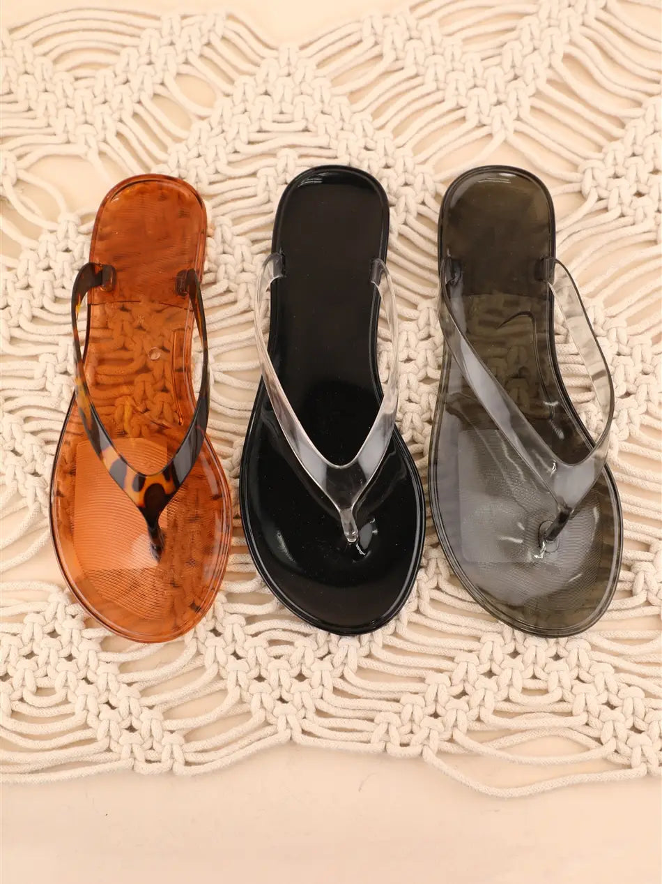 Waterproof Jelly Flip Flops