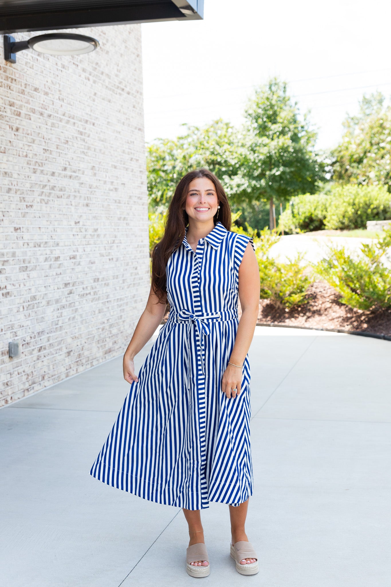 Martha Stripe Shirtdress