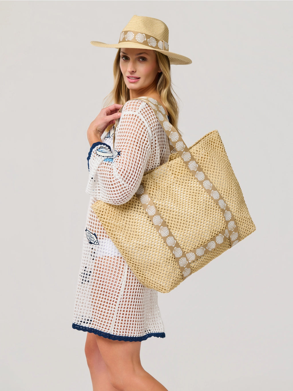 Shelly Tote and Hat Set