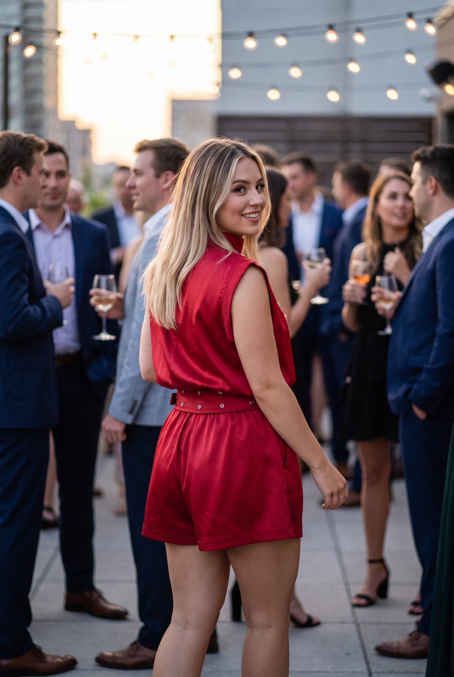 Lexi Satin Romper