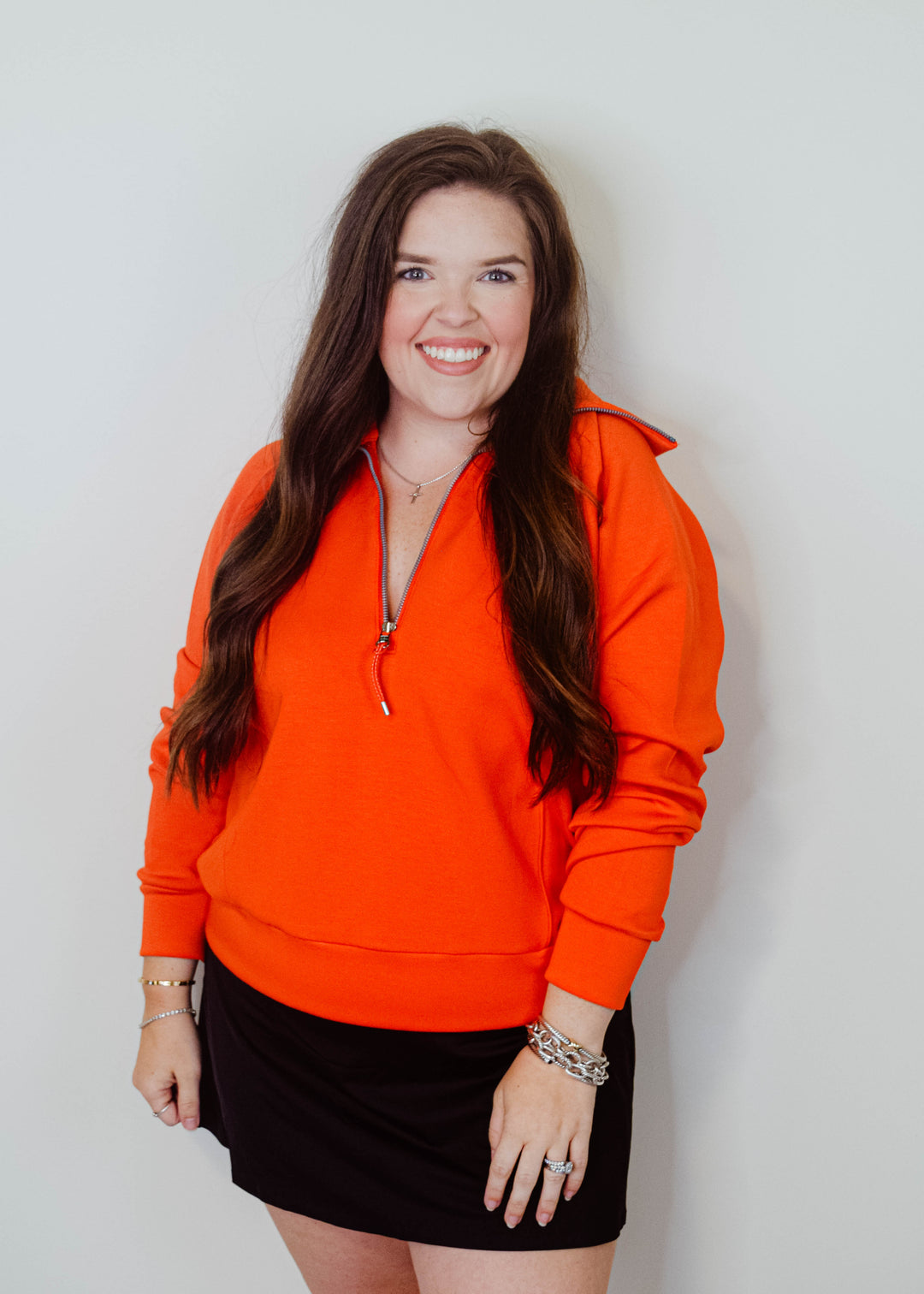 ëpa epa エパ volume sleeve sweat\"orange\" HiVis Hooded Sweatshirt - Visibility and Warmth