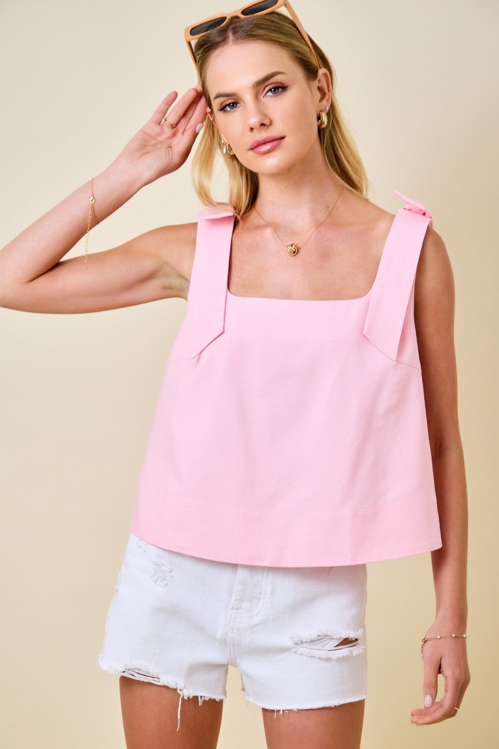 Sara Square-Neck Top