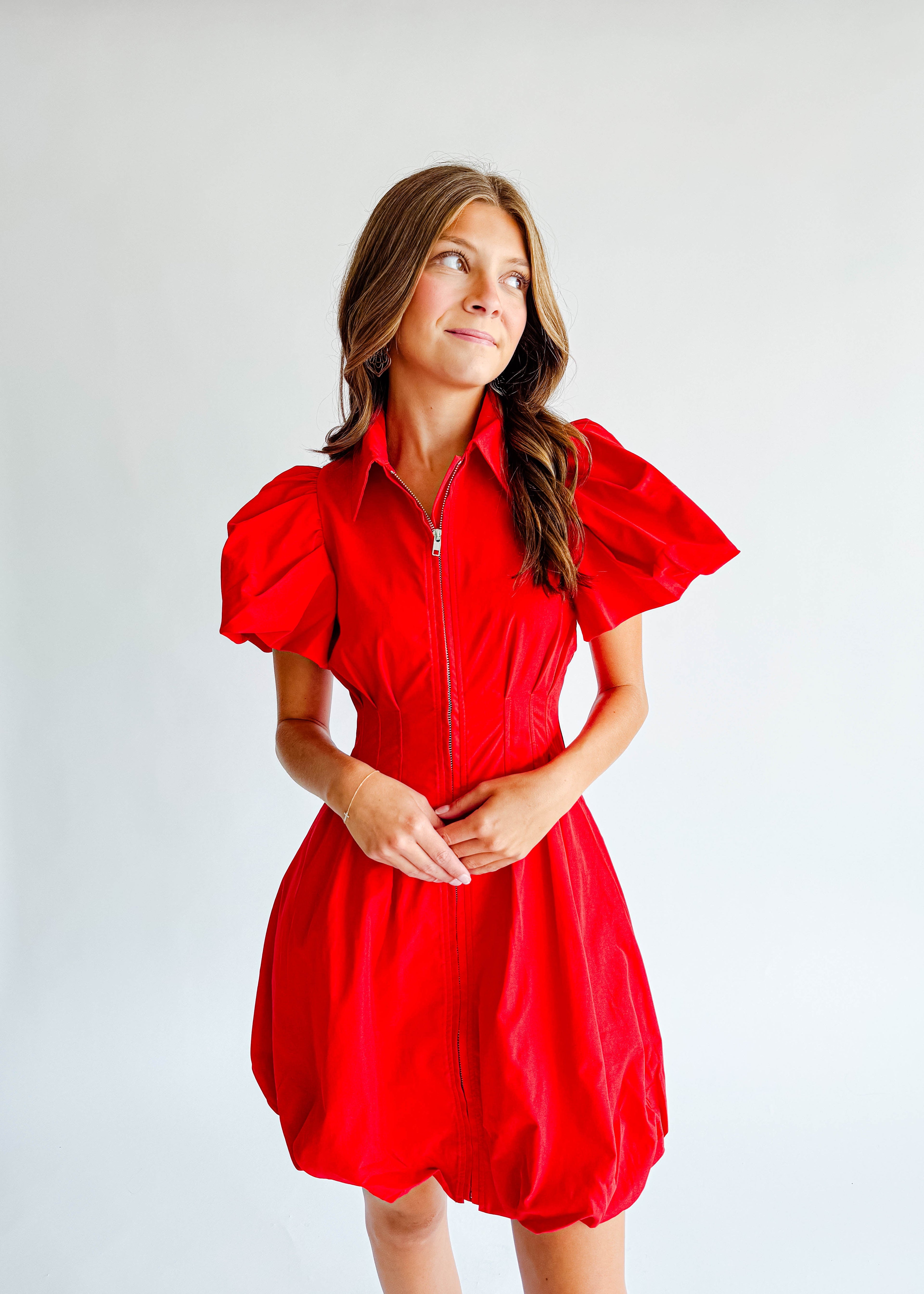 red zip up dress VIXEN DRESS / SIMPLY RED