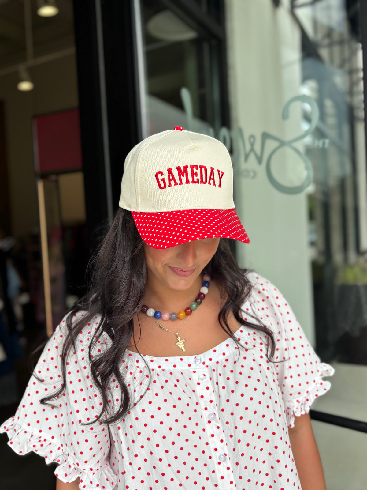 Gameday Polka Dot Trucker