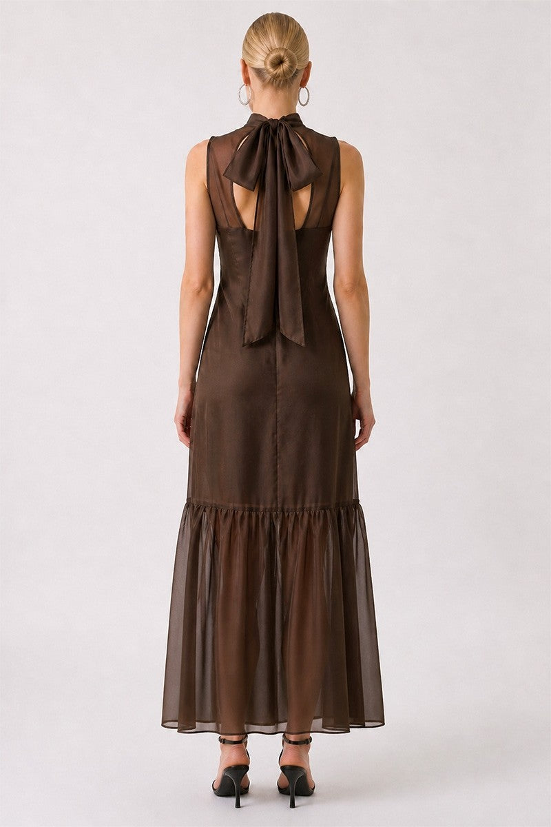Evie Mock Neck Maxi Dress