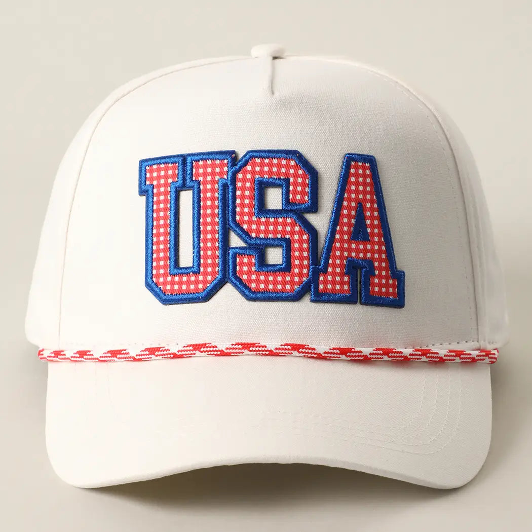 USA Patch Rope Trucker Hat