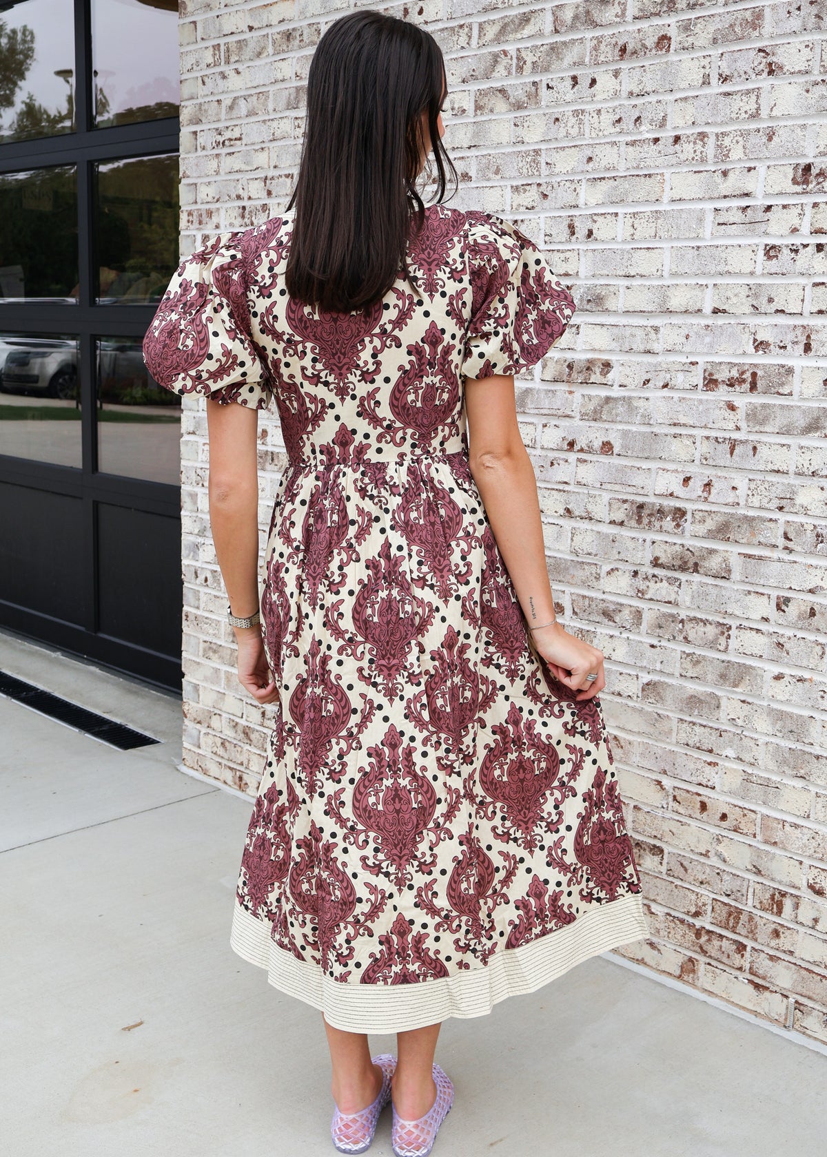 Trinity Paisley Print Midi Dress