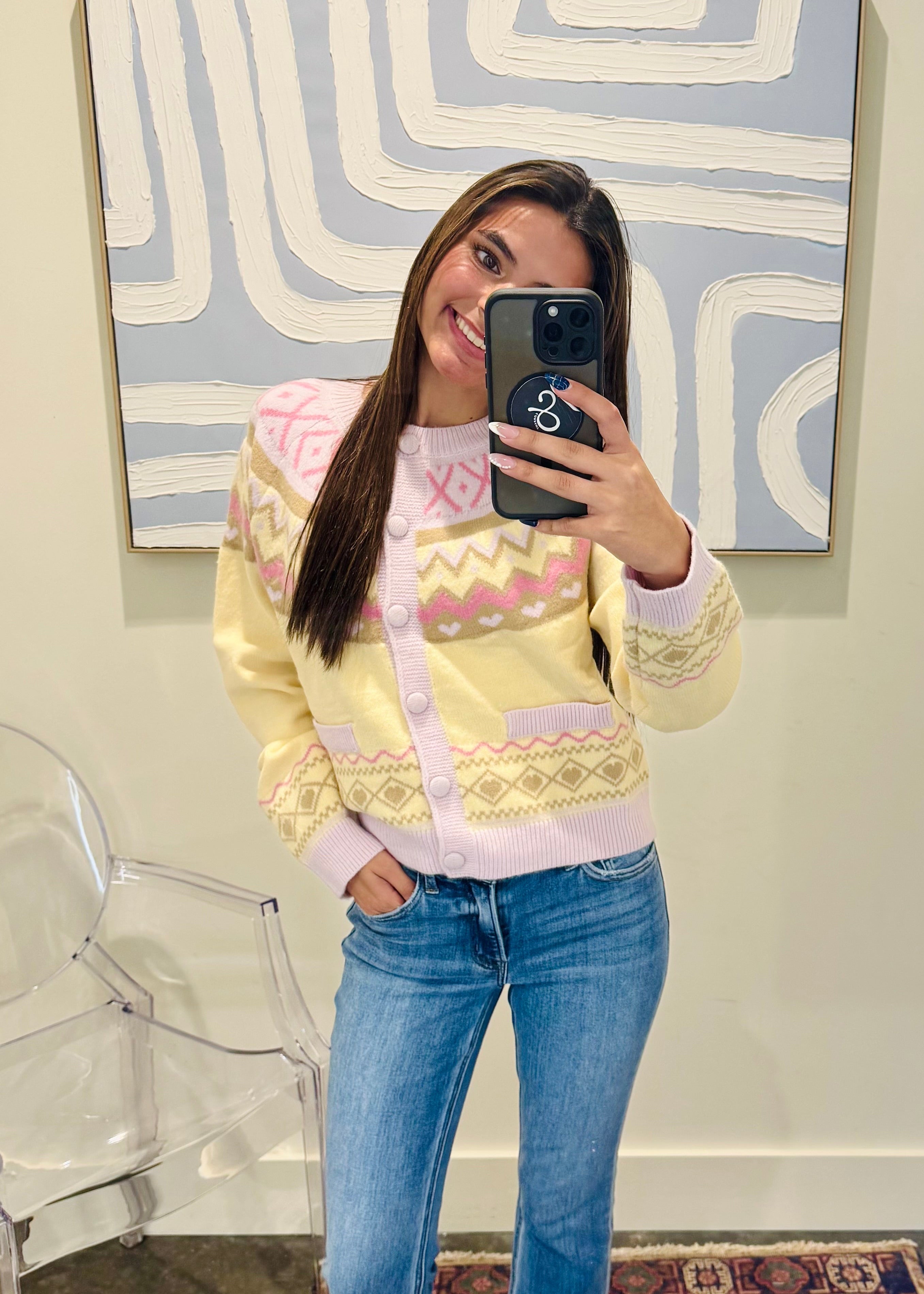 Pastel Fair Isle Cardigan