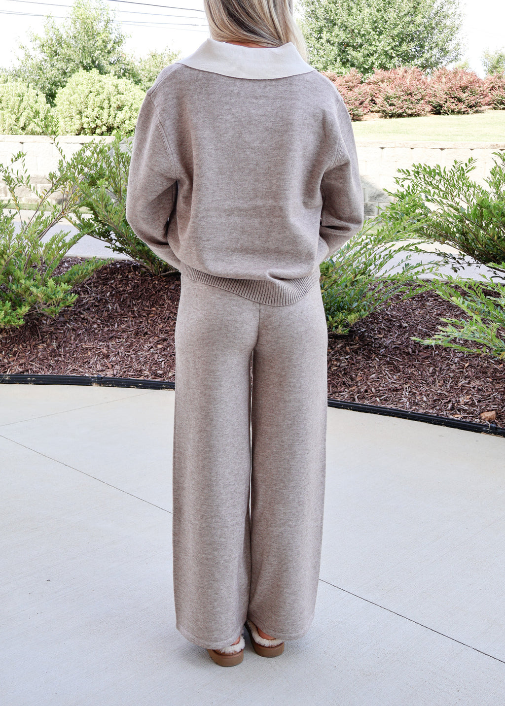 Isabelle Ribbed Waist Knit Lounge Pants