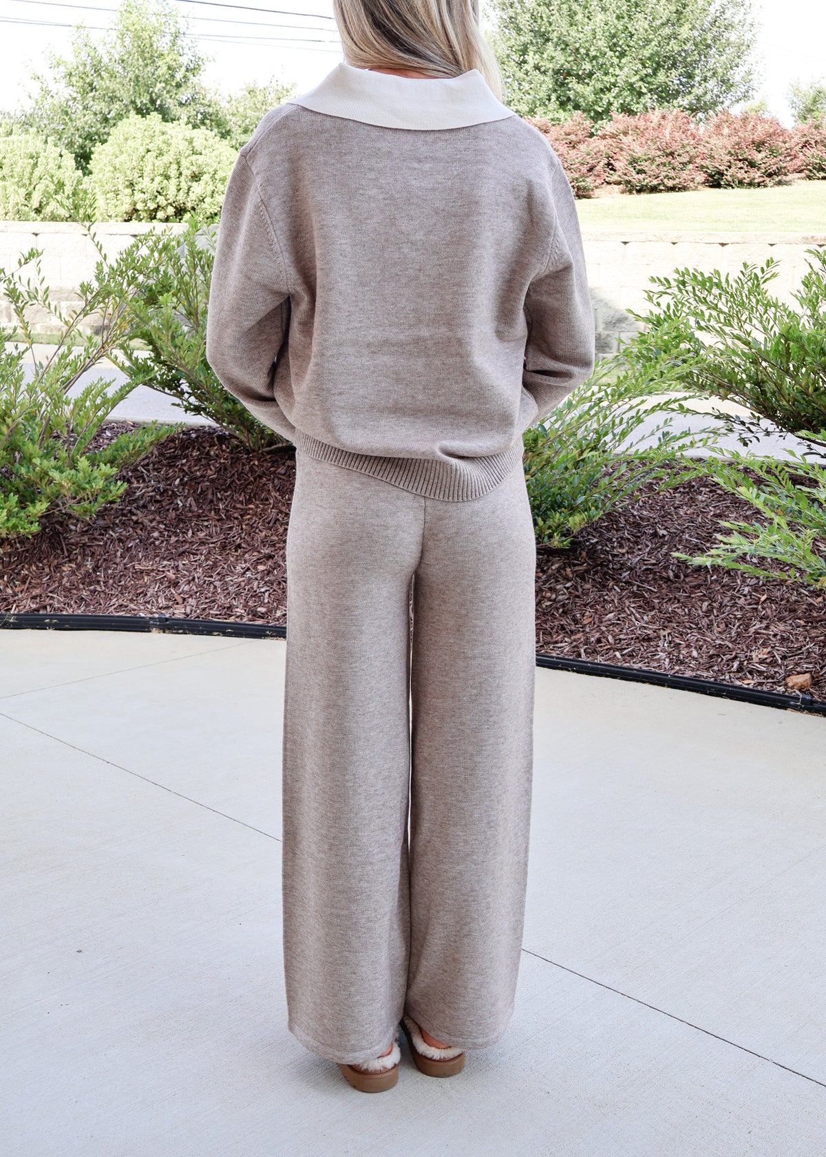 Isabelle Ribbed Waist Knit Lounge Pants