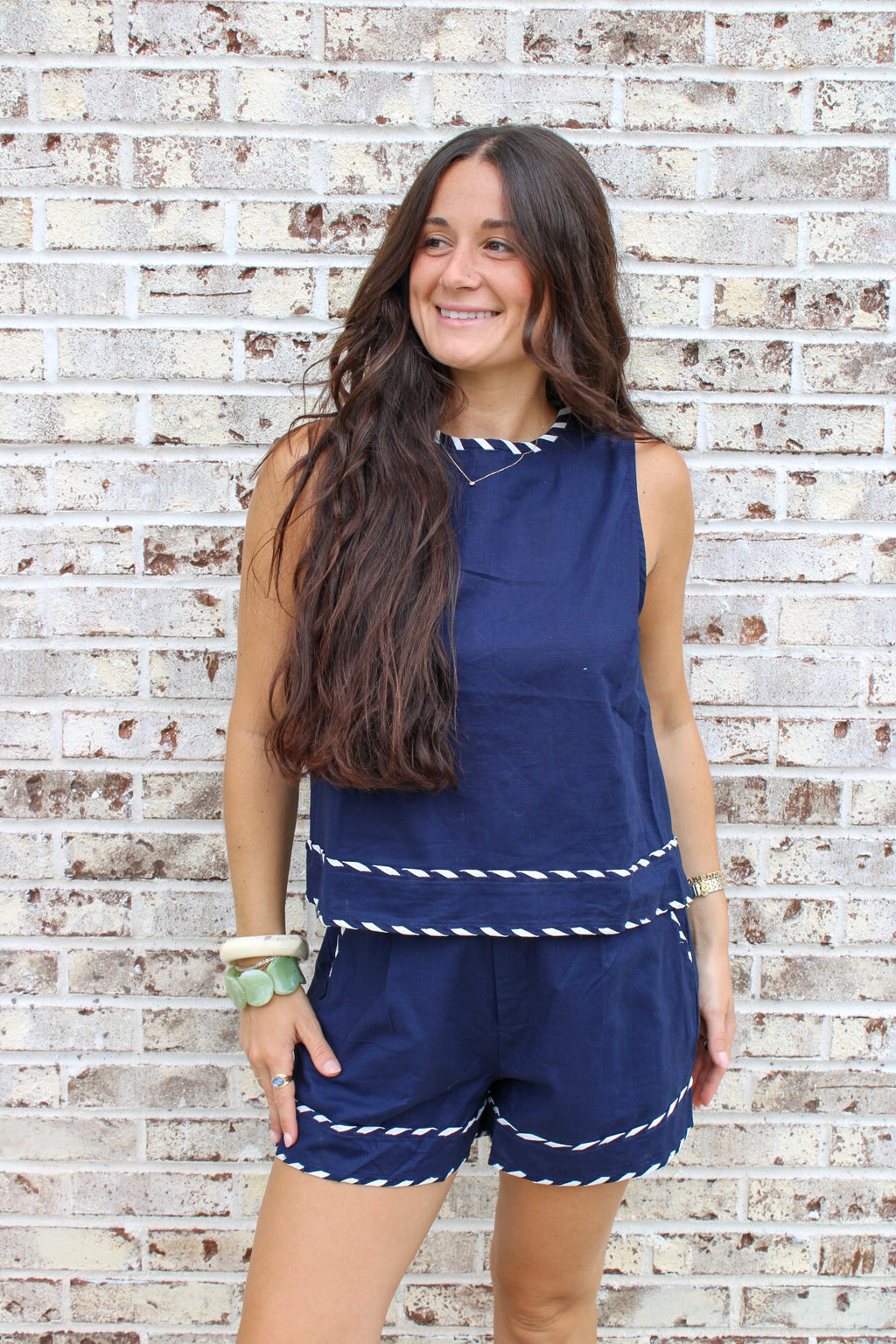 Nora Nautical Trim Shorts