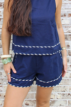 Nora Nautical Trim Shorts