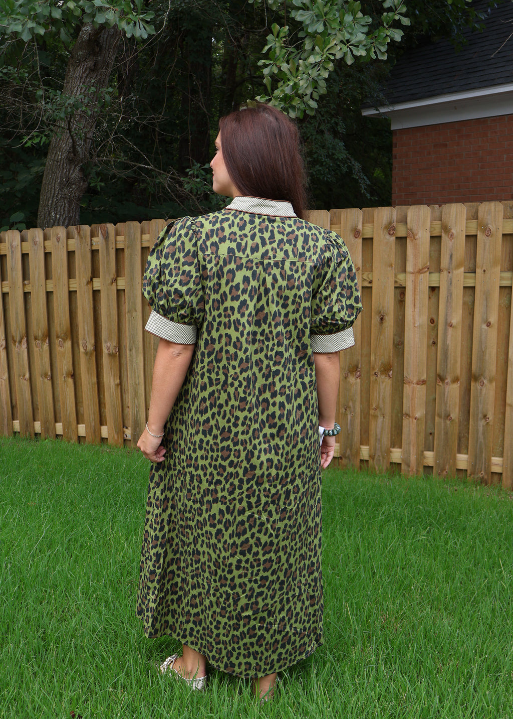 Alina Patterned Midi Dress