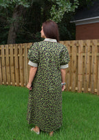 Alina Patterned Midi Dress