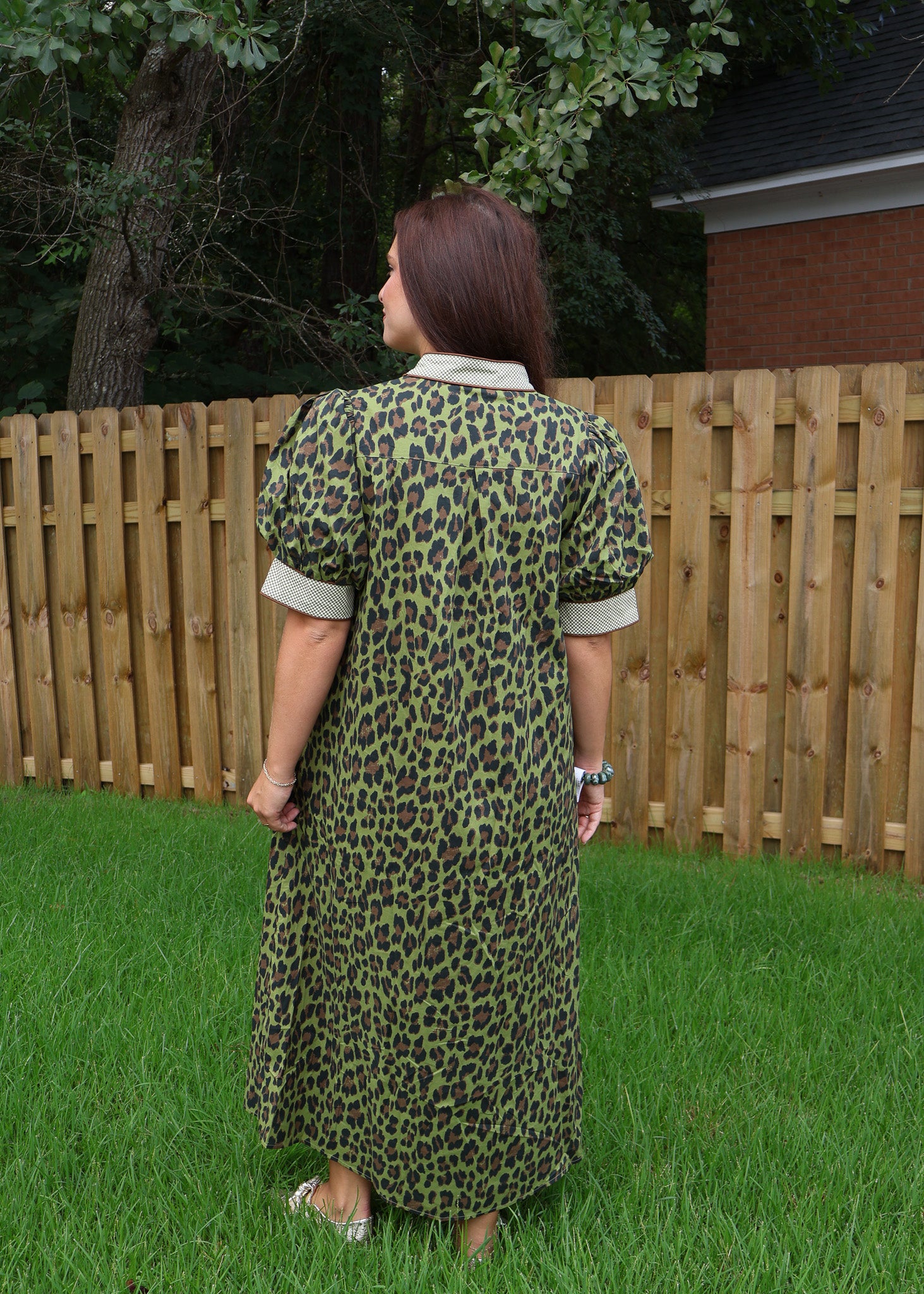 Alina Patterned Midi Dress